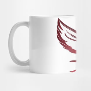 Dove Ruby Red Shadow Silhouette Anime Style Collection No. 454 Mug